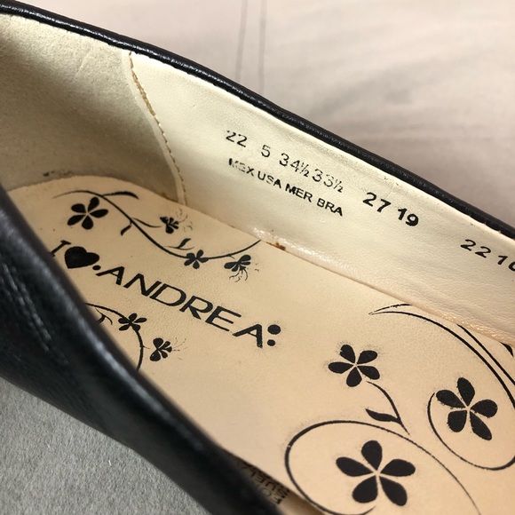 Andrea Fenzi rounded toe black flats size 5 - Picture 7 of 8